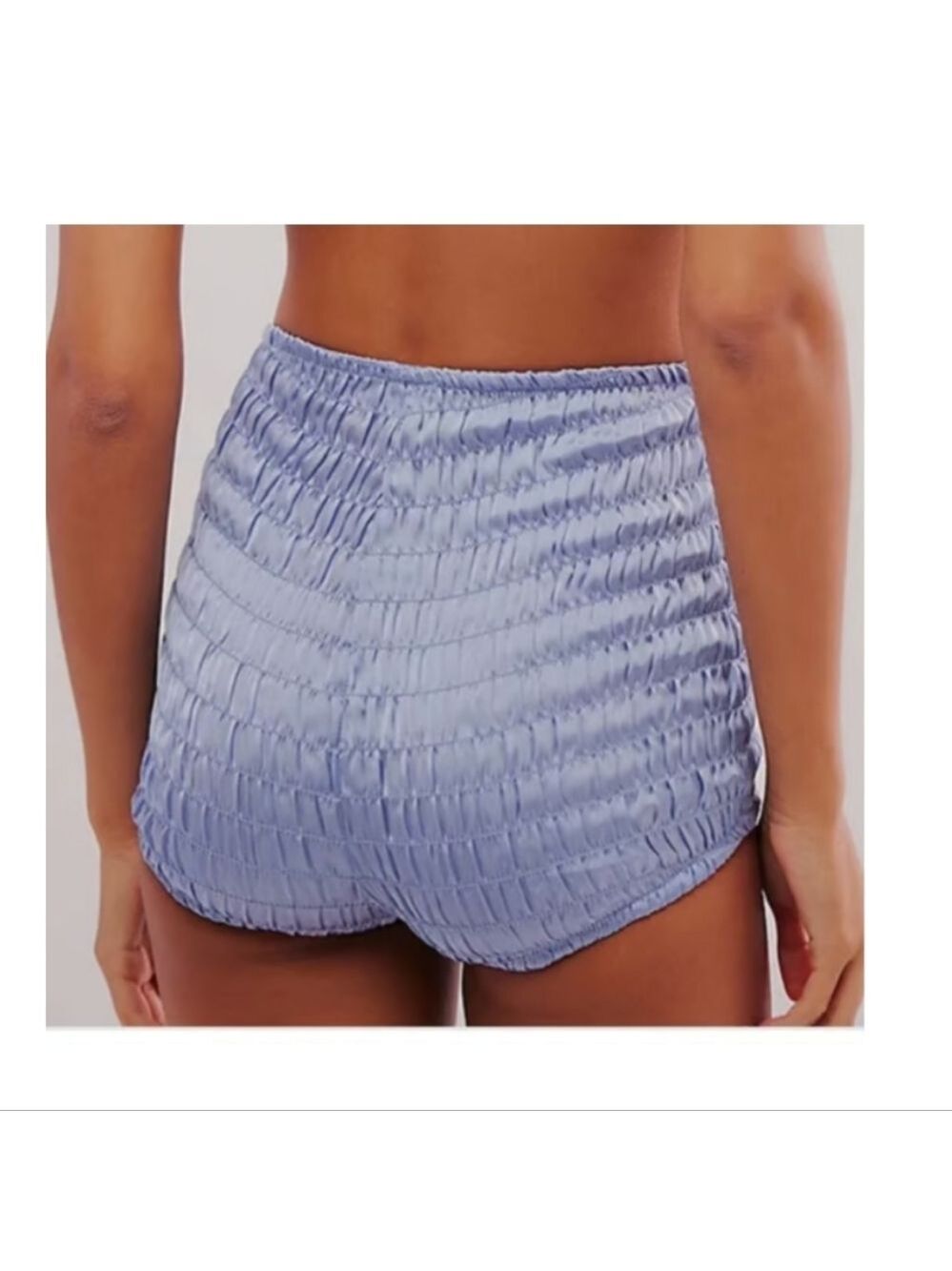 Free People Intimately Ruched Shorties Blue XS - Picture 3 of 4